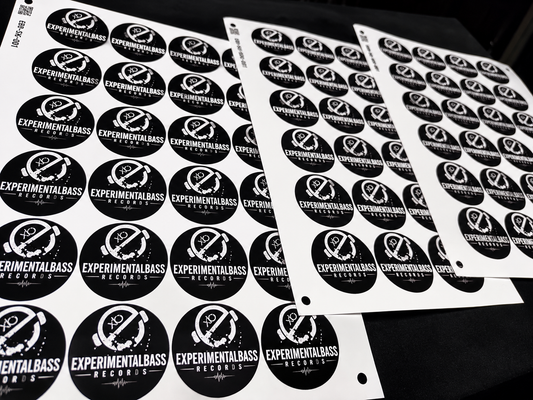 Láminas de pegatinas oficiales de ExperimentalBass Records
