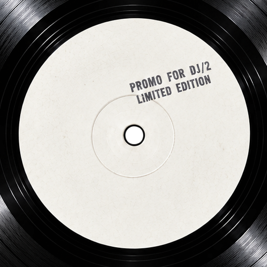 Promo For Dj/2 black vinyl record, limited edition of 100 copies