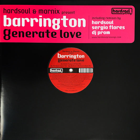 Hardsoul & Marnix Present Barrington – Generate Love (12")