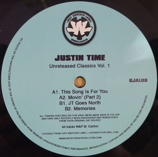 Justin Time – Unreleased Classics Vol 1 - Label B