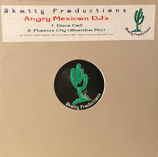 Angry Mexican DJs – Disco Call / Phoenix City, sleeve, Skatty Productions SKATTY 003