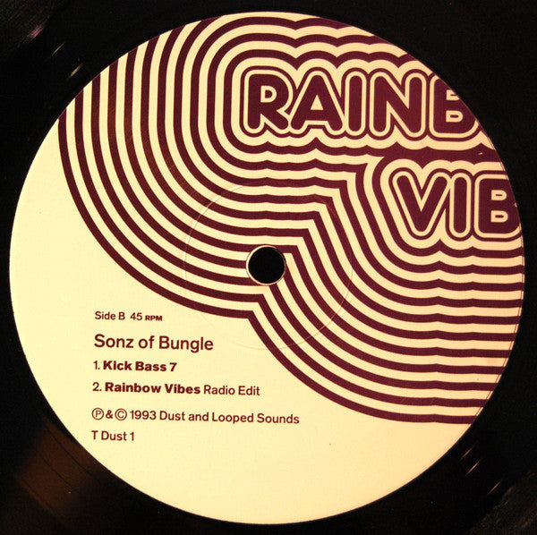 Sonz Of Bungle – Rainbow Vibes, Side B label, Dust And Looped Sounds T DUST 1