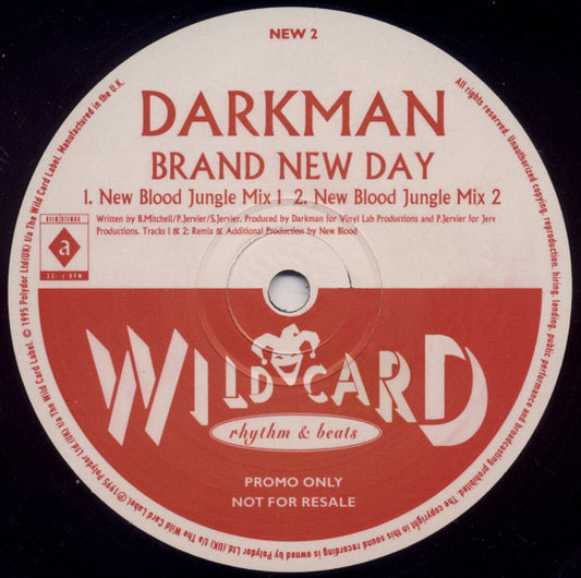 Darkman – Brand New Day, Side B label, Wildcard NEW 2 Promo