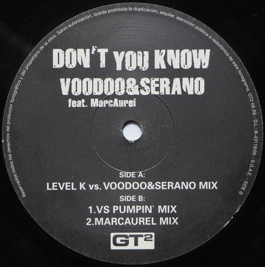 Don't You Know vinyl label side B