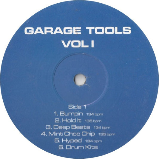 Garage Tools Vol 1 Side 1 label