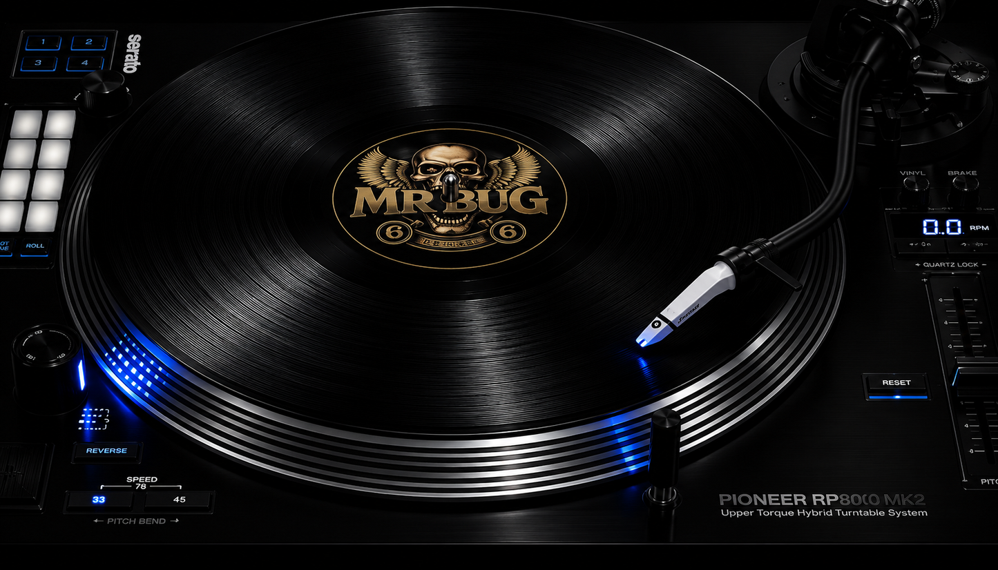 Mr Bug – Germain 006 label on vinyl