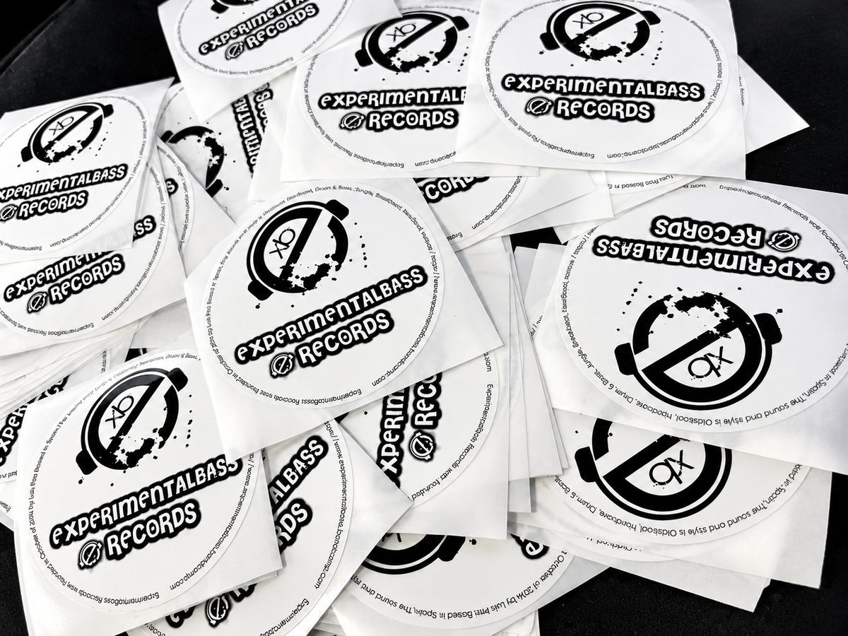 Varias pegatinas grandes de ExperimentalBass Records