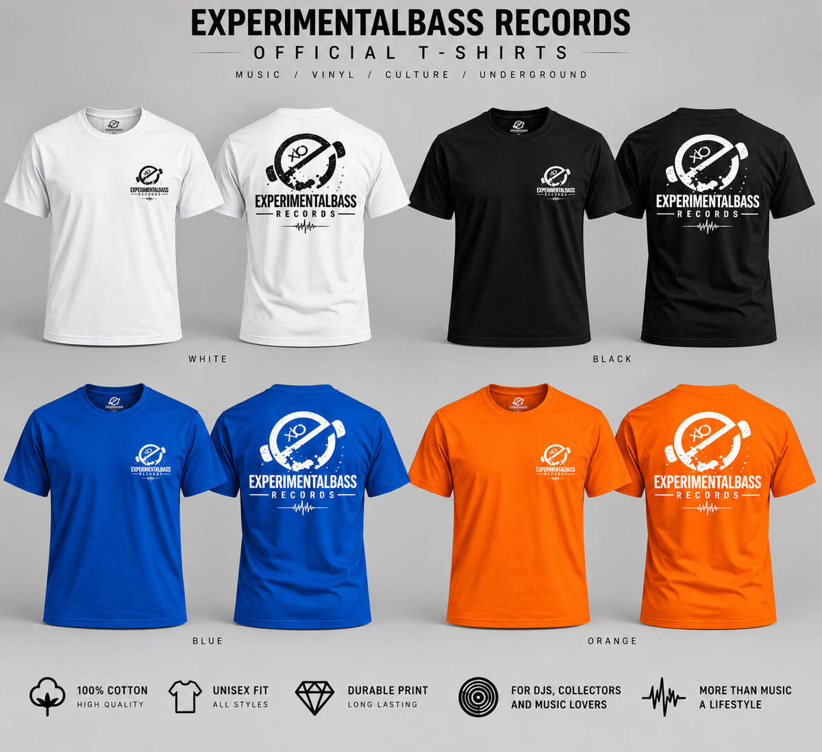 👕 Camiseta oficial ExperimentalBass Records