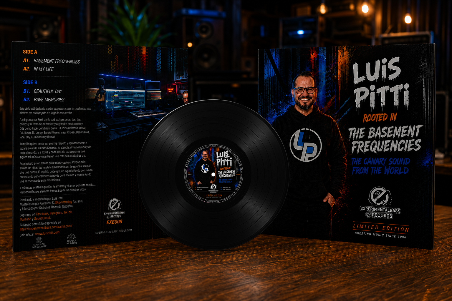 Luis Pitti – Rooted in The Basement Frequencies vinyl gatefold