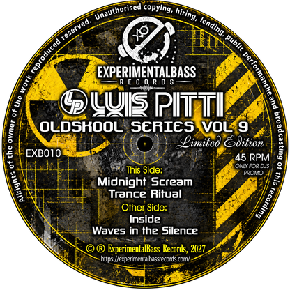 Luis Pitti Oldskool Series Vol. 9 EXB010 record label with tracklist