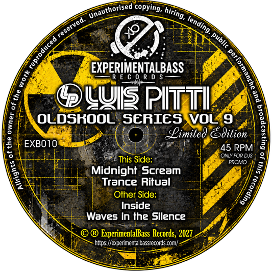 Luis Pitti Oldskool Series Vol. 9 EXB010 record label with tracklist