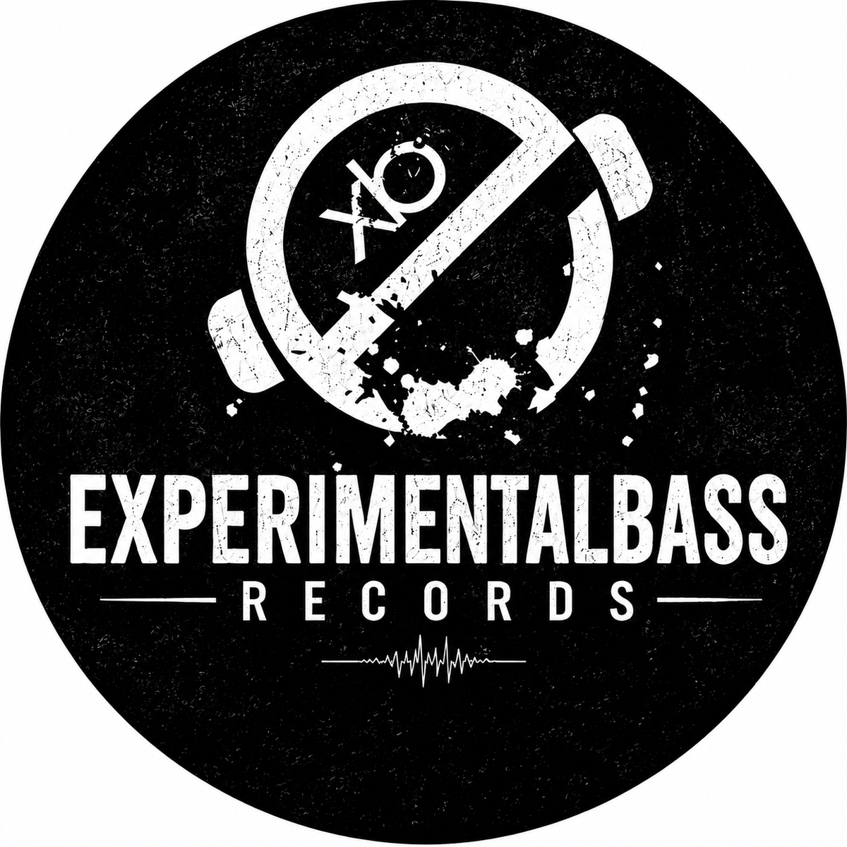 White ExperimentalBass Records slipmat design