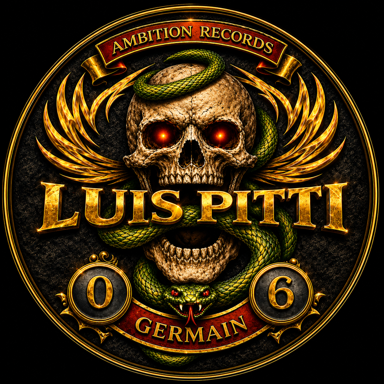 Luis Pitti – Germain 006 vinyl label artwork
