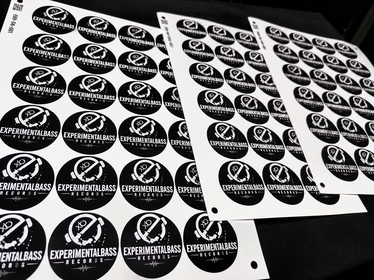 Láminas de pegatinas oficiales de ExperimentalBass Records