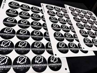 Láminas de pegatinas oficiales de ExperimentalBass Records