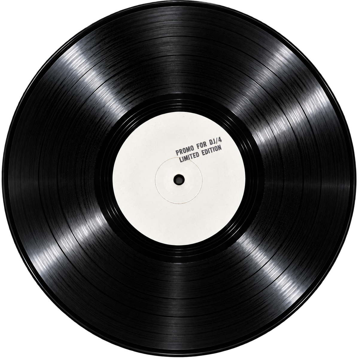 Promo For Dj/4 black vinyl record, limited edition of 100 copies
