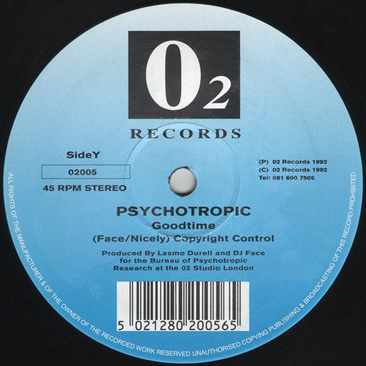 Psychotropic – Hardtime / Goodtime, Side Y label, 02 Records 02005