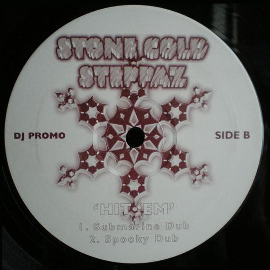 Stone Cold Steppaz Hit Em vinyl record on turntable