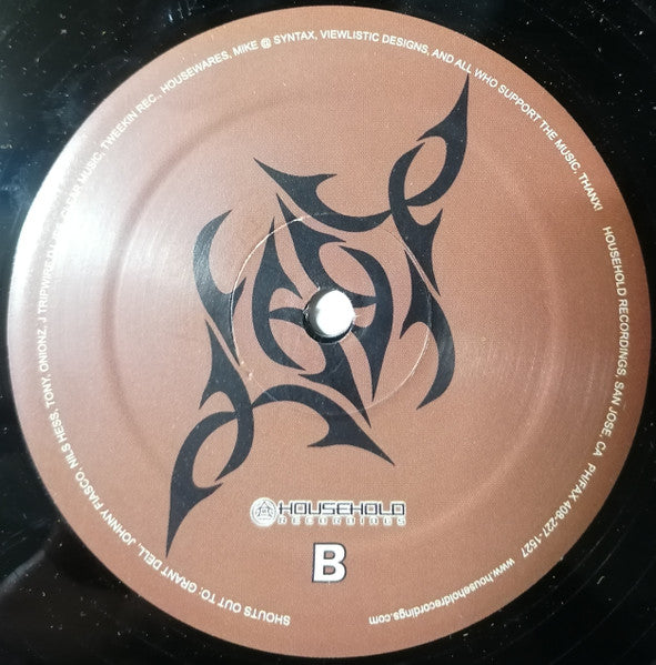 Onionz & Tony – Drum Circle E.P. side B label