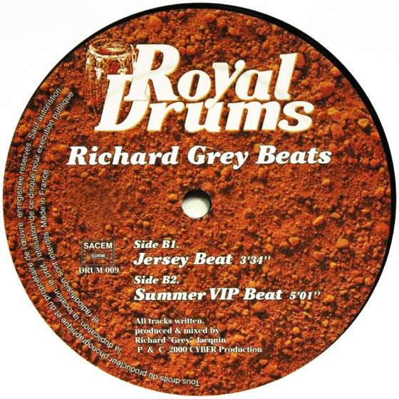 Richard Grey Beats – Royal Drums sleeve back