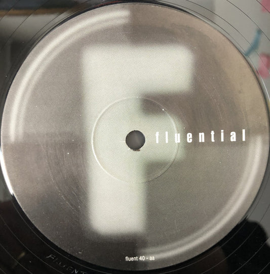 Jay-J & Chris Lum – Freaks Like Us, Fluential fluent 40, vinyl label with track details