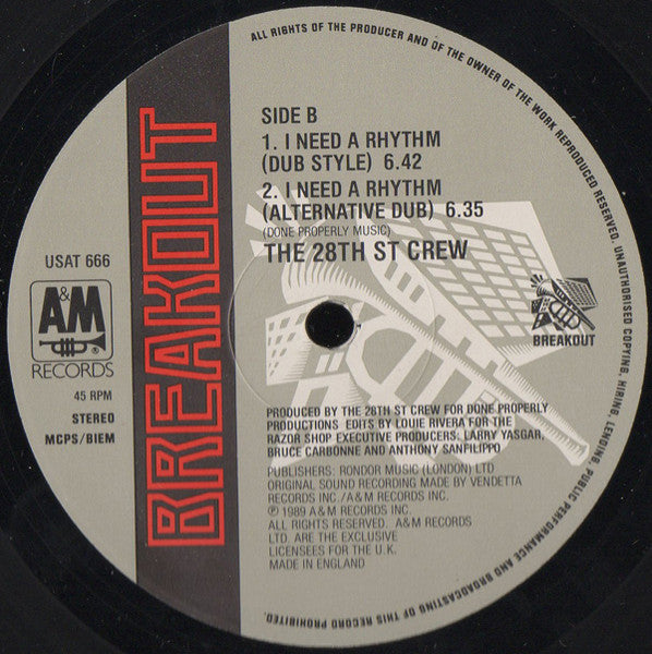The 28th St Crew - I Need A Rhythm - Side A