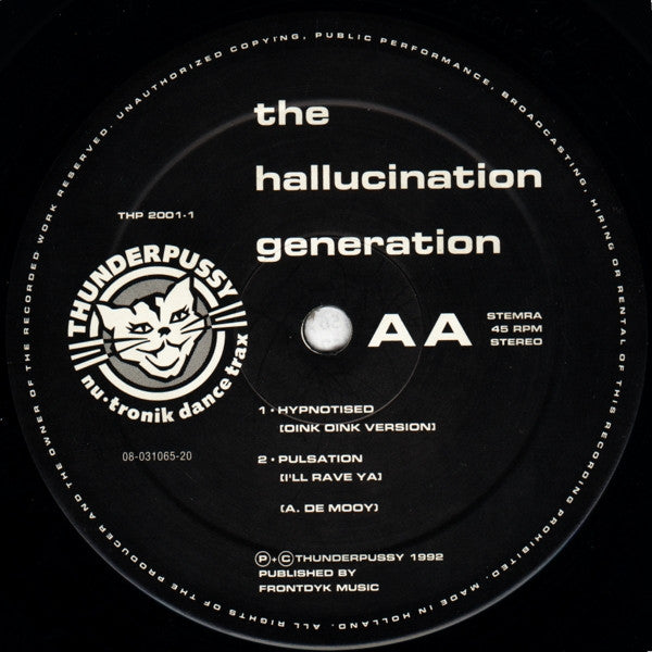 The Hallucination Generation – Somebody Give The Lord A Handclap, Side AA label, Thunderpussy THP 2001-1