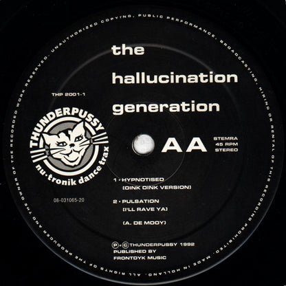 The Hallucination Generation – Somebody Give The Lord A Handclap, Side AA label, Thunderpussy THP 2001-1