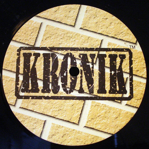 Shy Cookie – Burning, Side B label with full credits, Kronik Records KNK 007