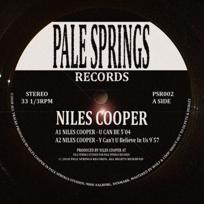 Niles Cooper – The Suburbs EP, Pale Springs Records label A side