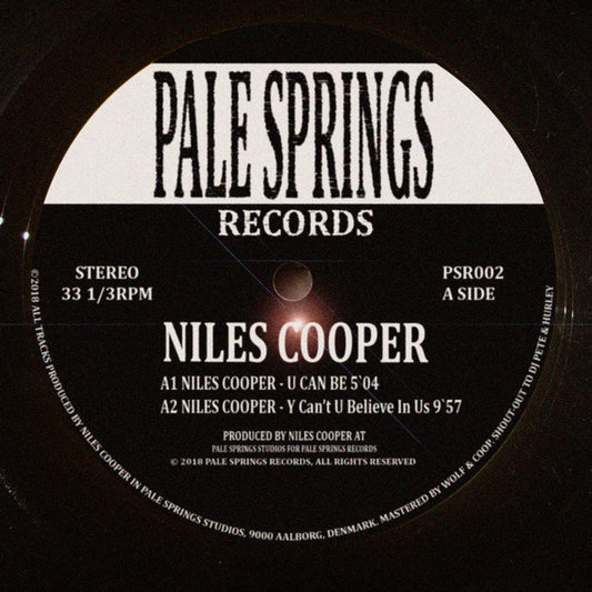 Niles Cooper – The Suburbs EP, Pale Springs Records label A side