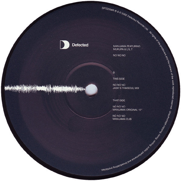 Front sleeve of Manijama Featuring Mukupa & L'il T – No No No