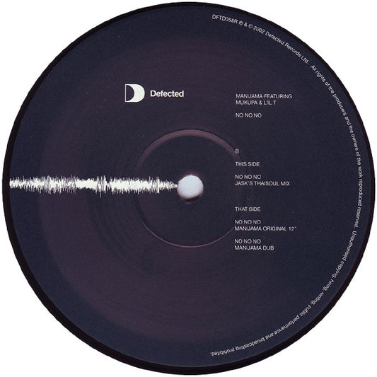 Front sleeve of Manijama Featuring Mukupa & L'il T – No No No