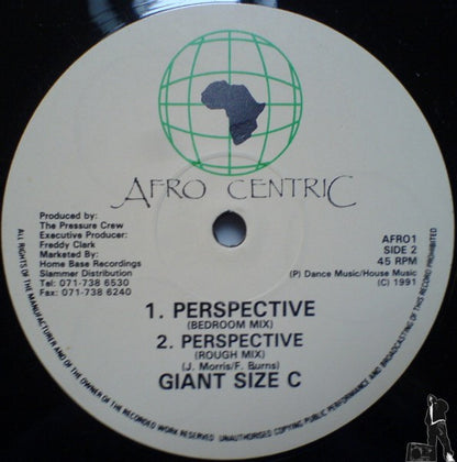 Giant Size C - Perspective, Afrocentric AFRO1, etiqueta de la cara 1