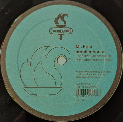 Mr. Free - Architedhouse, BeatFreak Recordings BF0037, information side