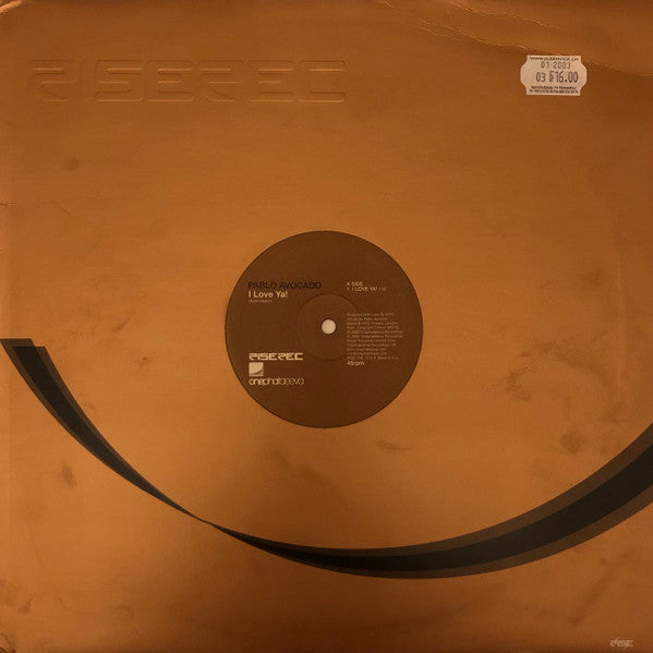 Pablo Avocado – I Love Ya!, side A label