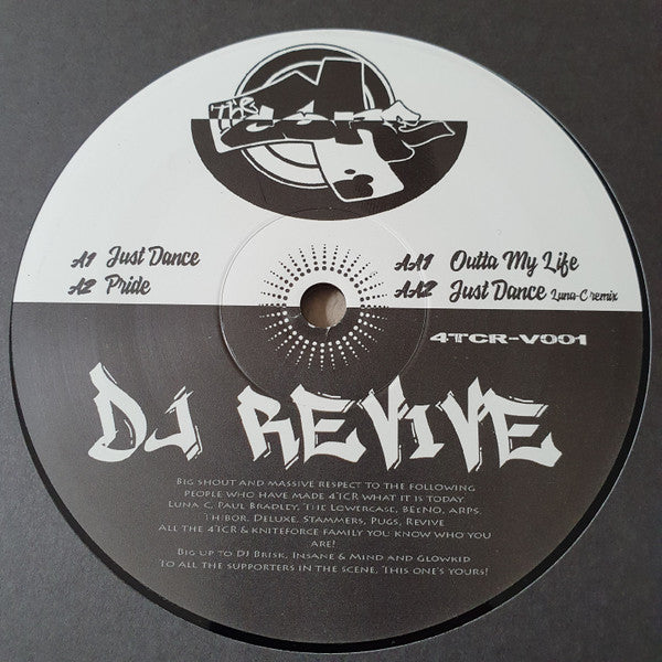 DJ Revive – Just Dance EP, Side A label, 4 The Core Recordings 4TCR-V001