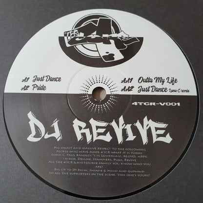 DJ Revive – Just Dance EP, Side A label, 4 The Core Recordings 4TCR-V001