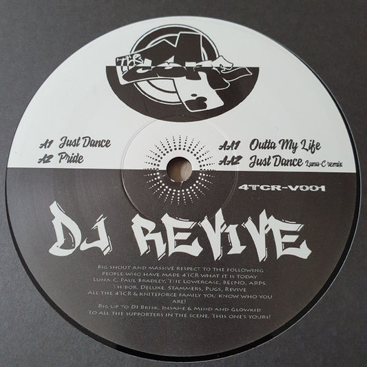 DJ Revive – Just Dance EP, Side A label, 4 The Core Recordings 4TCR-V001