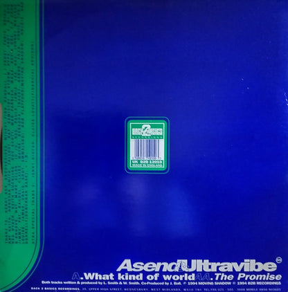Asend & Ultravibe – What Kind Of World / The Promise — contraportada
