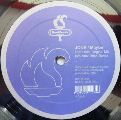 Jone Maybe BF0034 BeatFreak Recordings Side B vinyl label