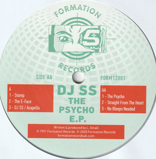 DJ SS – The Psycho E.P. - Label Side AA