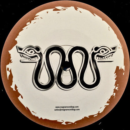 CM 607 – Timeport, Magna Recordings MGN007 label side with track information