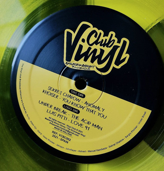 Vinyl Club Breakbeat Alliance VCBC002 - label detail
