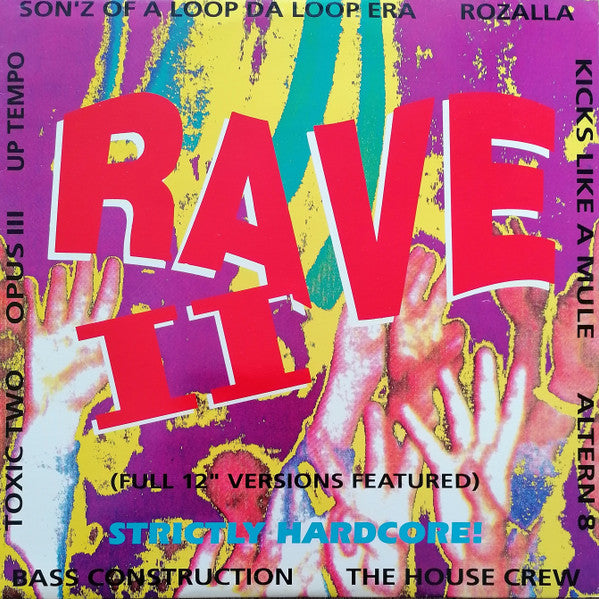 Various Artists Rave II Strictly Hardcore album front cover