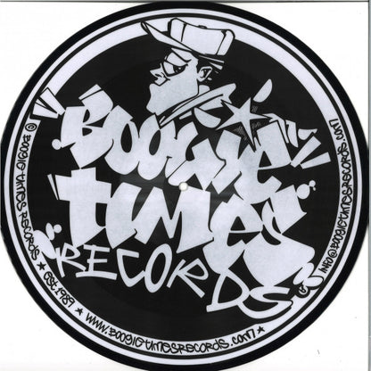 Timebase - Unity / Fireball picture disc, Boogie Times Records logo side