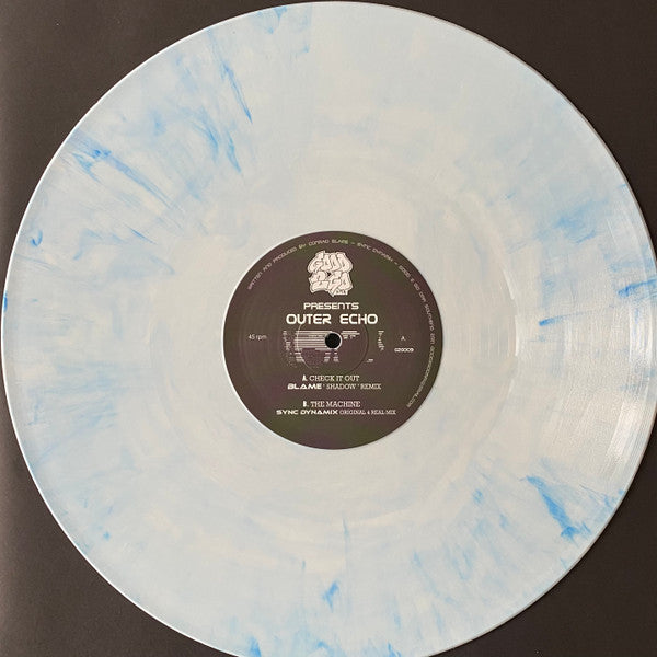 Blame / Sync Dynamix* – Outer Echo - White Blue Marbled Vinyl