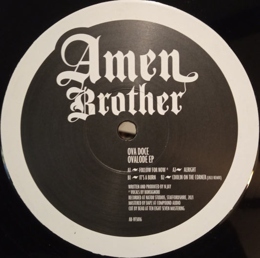 Ova Doce – Ovalode EP - Label Side B (Amen Brother AB-VFS016)