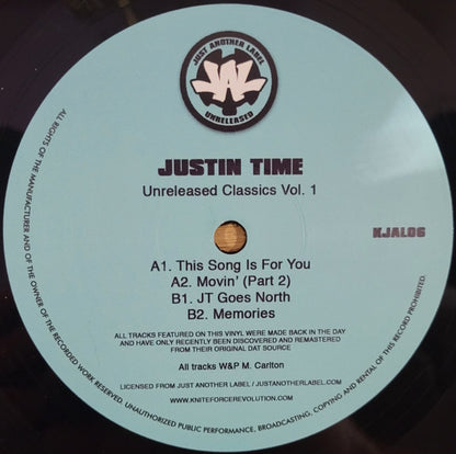 Justin Time – Unreleased Classics Vol 1 - Label B