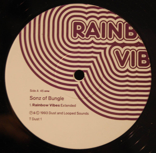 Sonz Of Bungle – Rainbow Vibes, Side A label, Dust And Looped Sounds T DUST 1